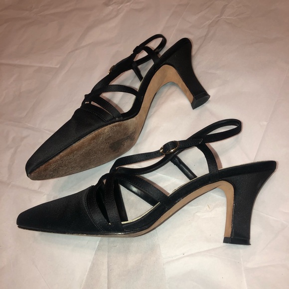 Unlisted leather criss cross heels vintage - Picture 5 of 6